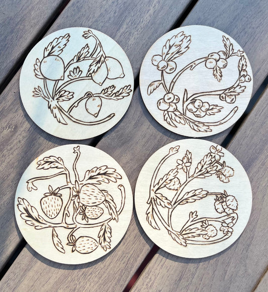 4 Piece Coaster Set